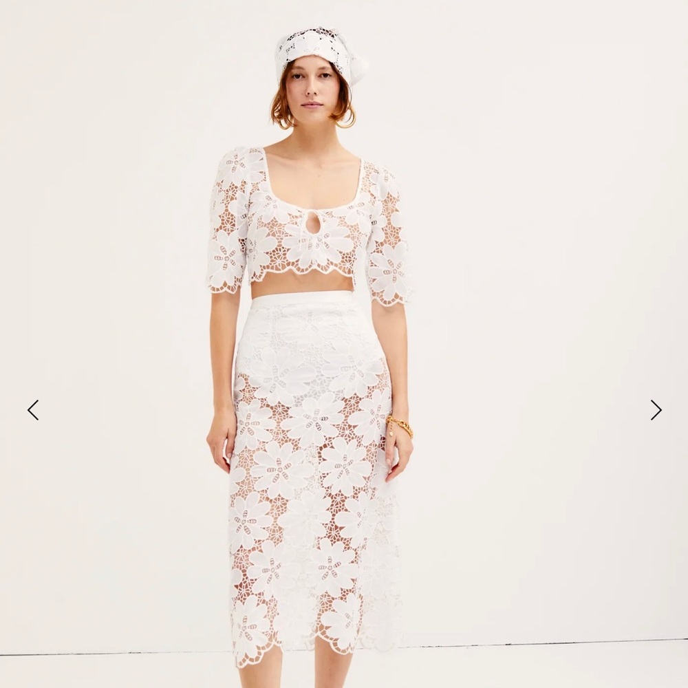 For Love And Lemons White Lace Dress